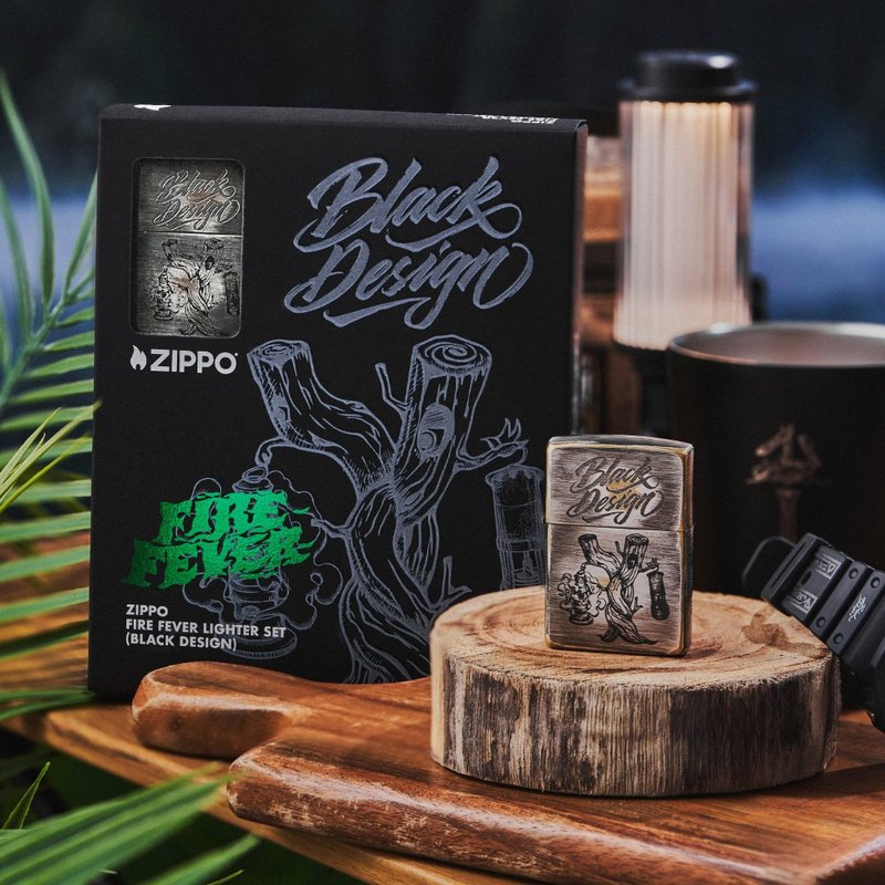 【ZIPPO官方旗舰店】Black Design限量联名防风打火机 CZA-2-34 - 其他 - 铜/黄铜 银色