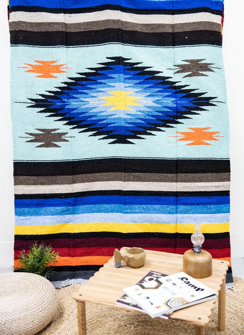 Papillon 古法纯手工编织毯-钻石系列-薄荷绿 - 露营用品 - 其他材质 