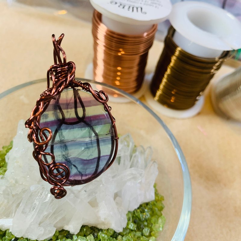 不明所以的黑暗 萤石项链 - 项链 - 半宝石 多色