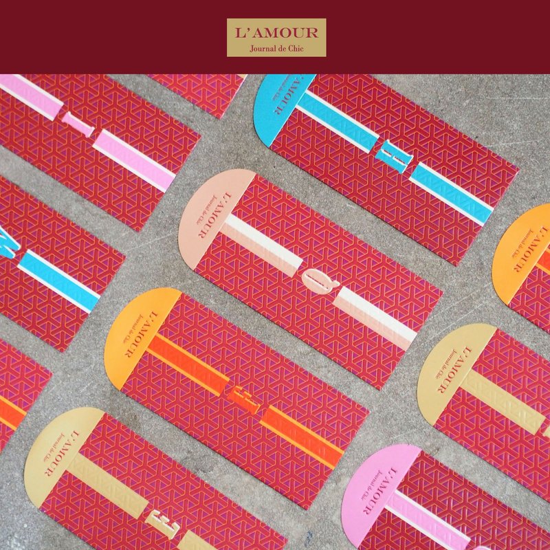 得奖  CNY New Year 2023 质感信封 I Letter X (8入) - 卡片/明信片 - 纸 红色