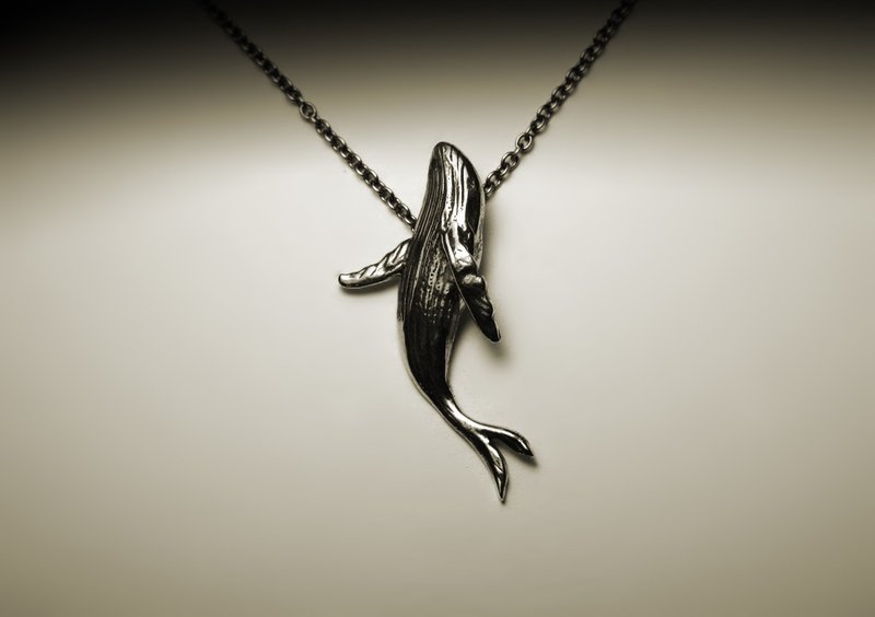 座头鲸银项链 - 项链 - 其他金属 银色