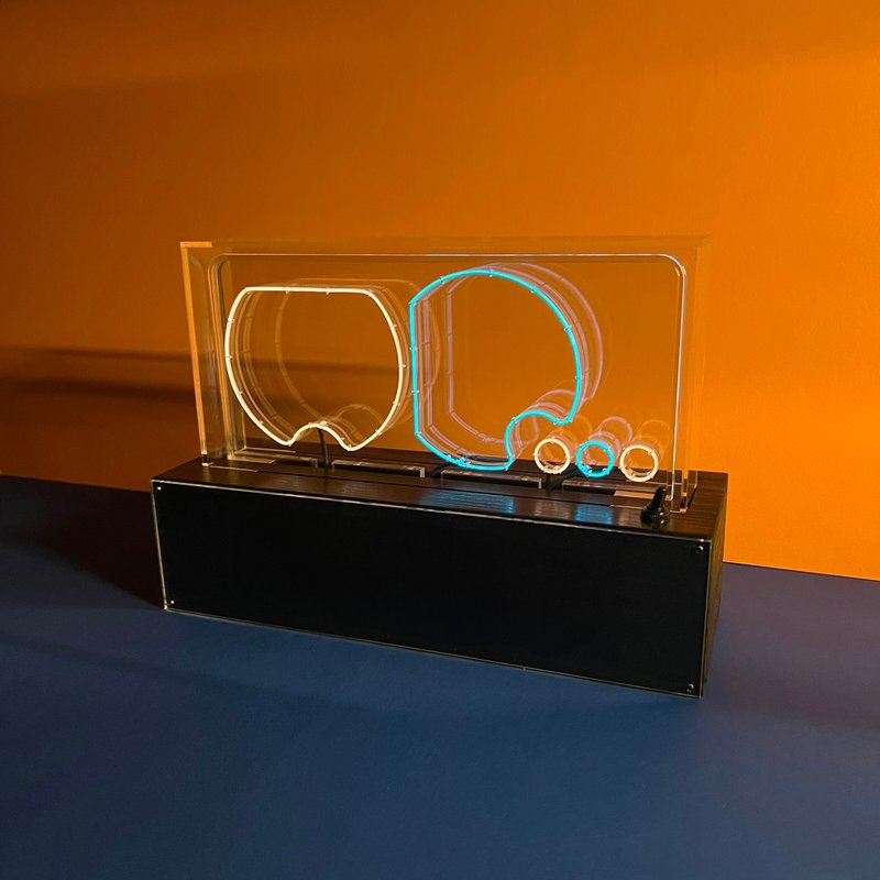 定制化礼物 手工制作字灯【个性化签名】LOGO LED neon霓虹灯 - 灯具/灯饰 - 软木/水松木 黑色