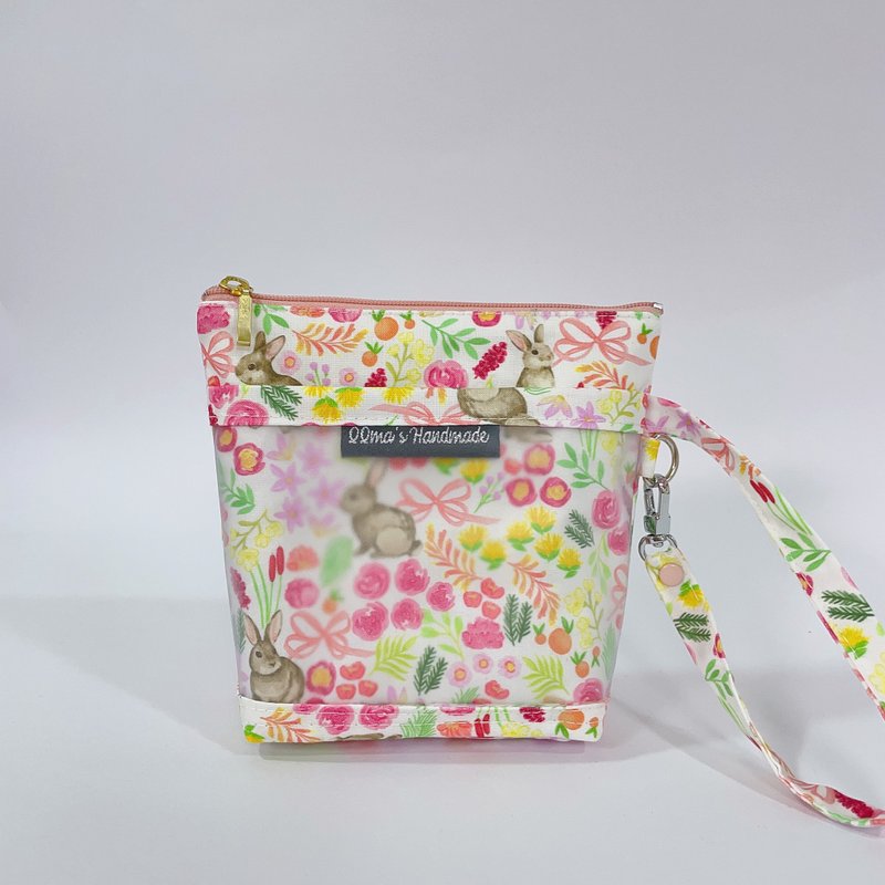 【托药袋丨化妆包丨收纳包丨备用药袋】 小兔子乐园 - 化妆包/杂物包 - 防水材质 粉红色