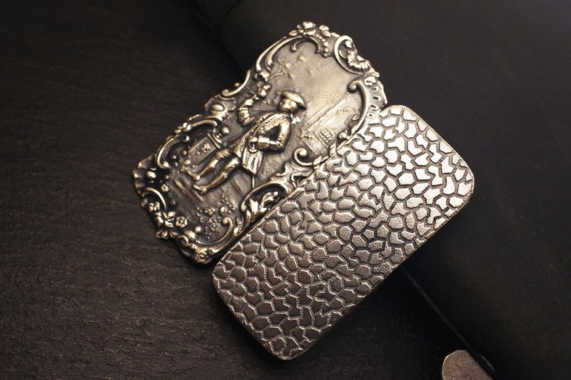 925 纯银古典邮票盒(D39) - 手作 - 其他 - 纯银 银色