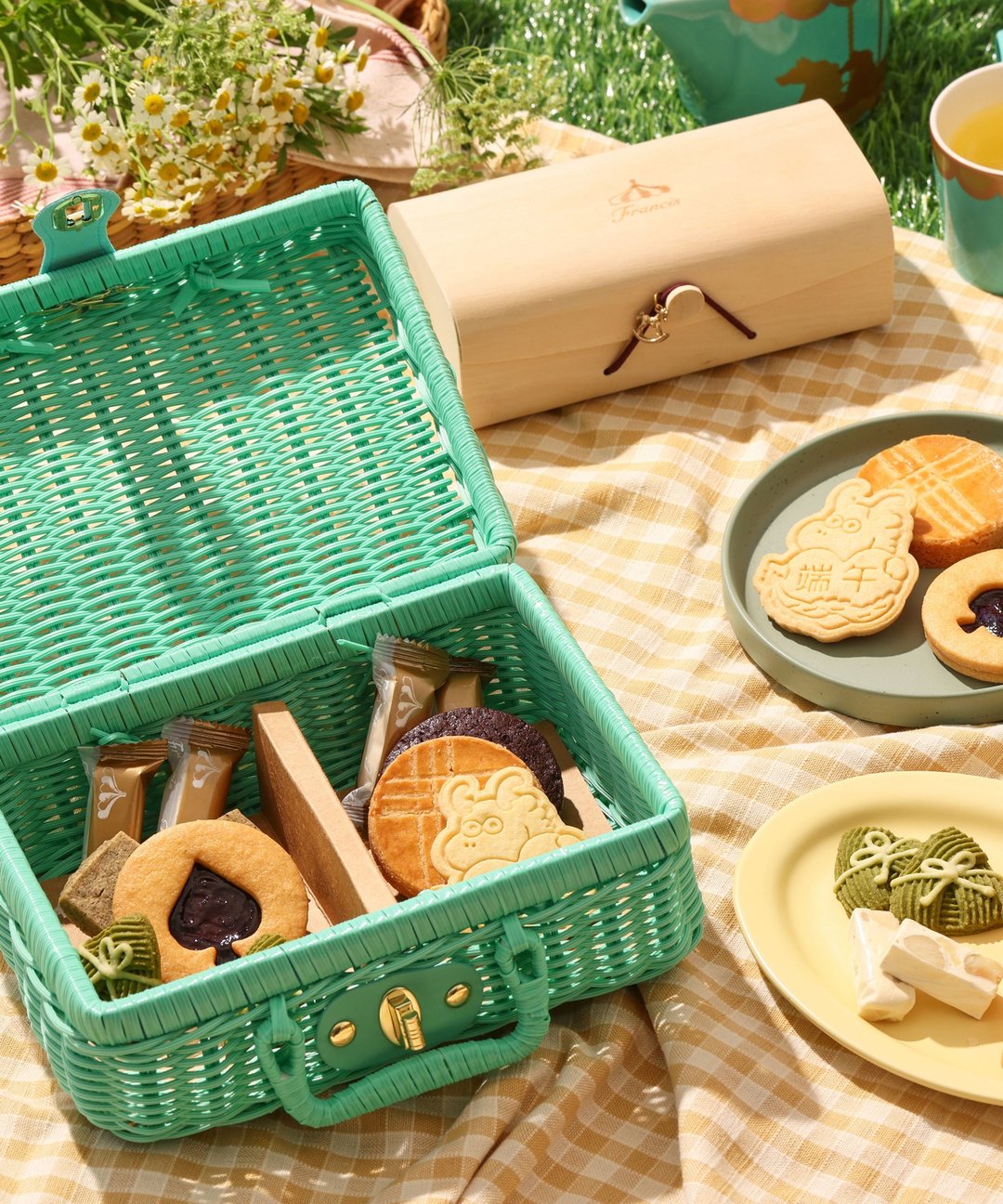 【端午限定】沁夏野餐篮 - 蛋糕/甜点 - 新鲜食材 绿色