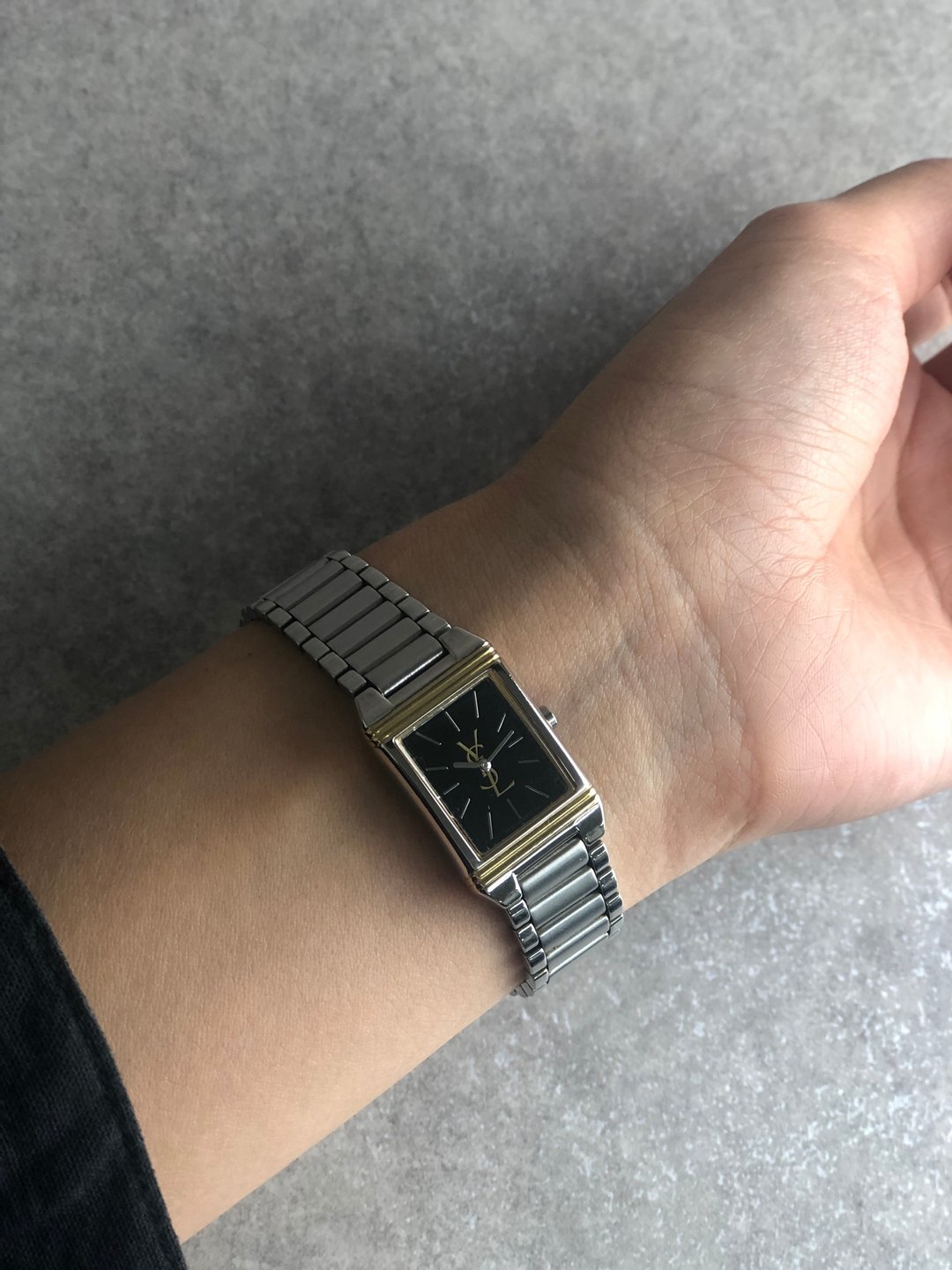 【 日本直送 名牌中古包 】Yves Saint Laurent 手表 银色 金色 长方形 石英表 5421-H04732Y ipgkvu - 女表 - 不锈钢 银色