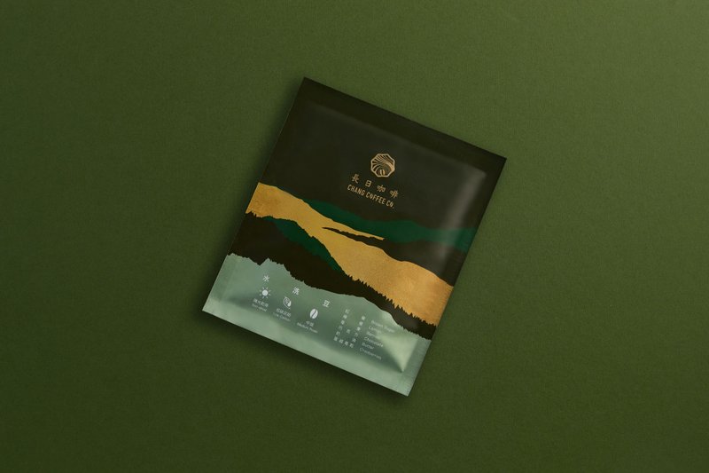 【长日咖啡】八卦山咖啡水洗豆15g挂耳式/包 - 咖啡 - 防水材质 绿色