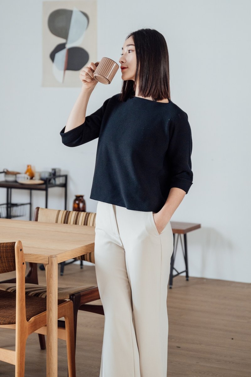 EVOPURE+ SEAWOOL 无缝针织女上衣 沈稳黑 - 女装上衣 - 其他材质 白色