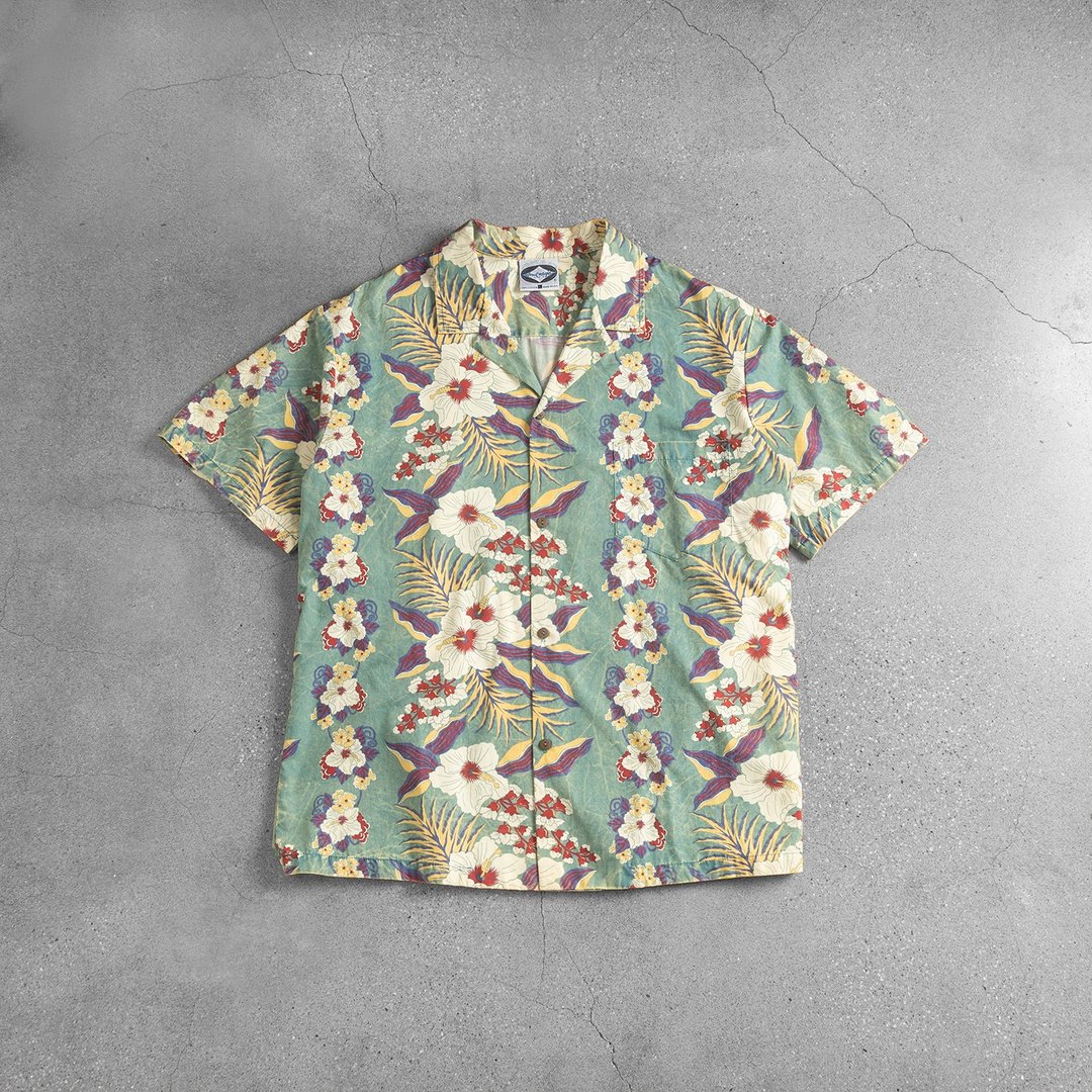 Aloha Shirts 夏威夷衫 / 古巴领衬衫、夏季古着衬衫、保龄球衬衫 - 男装衬衫 - 其他材质 绿色