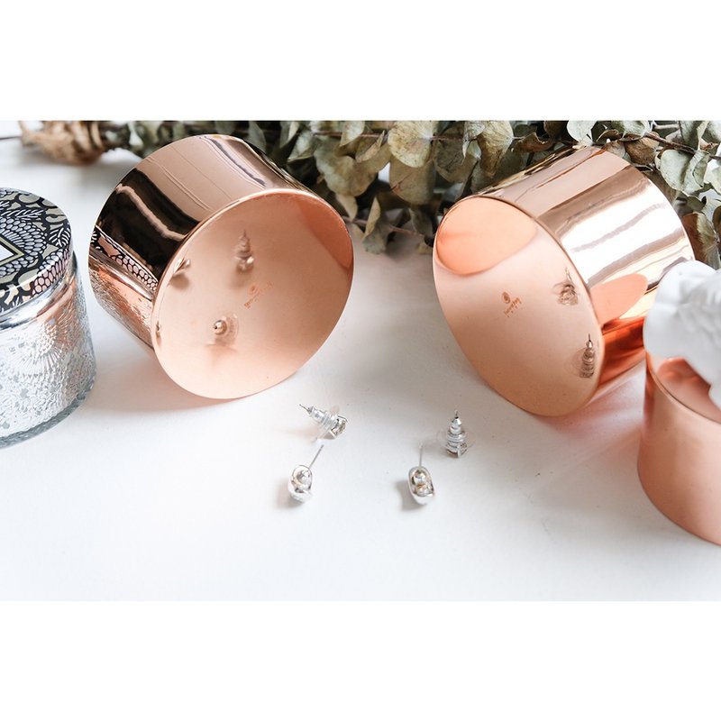 玫瑰金飾品收納盒 紅銅紫銅純銅 週年紀念母亲节礼物 - 收纳用品 - 铜/黄铜 粉红色