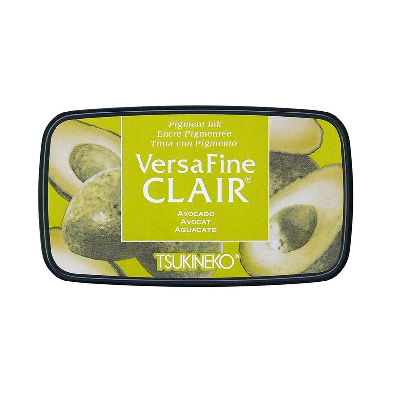 【TSUKINEKO 日本月猫】油性速干极细印台 梦幻柔调 酪梨 - 印章/印台 - 塑料 绿色
