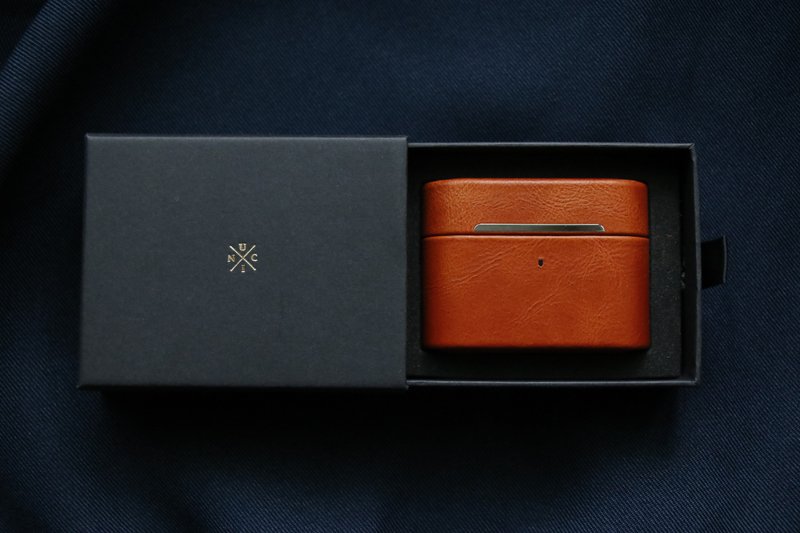 UNIC真皮Airpods Pro 2保护壳 /Airpods Pro(第2代)【可定制化】 - 耳机收纳 - 真皮 咖啡色