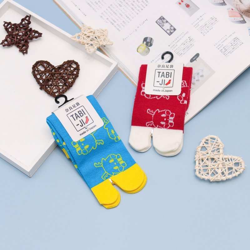 TABI-JI奈良足袋袜(分趾袜)-中高袜(13-18厘米)-鹿1 - 袜子 - 棉．麻 