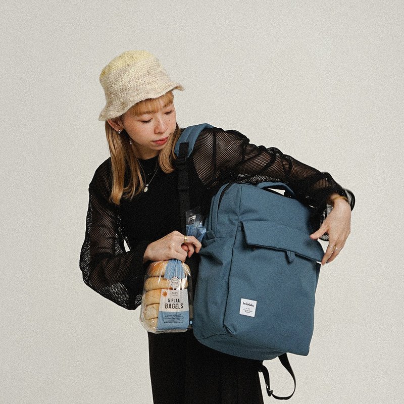 CARTER系列 | 方型13-15寸笔电后背包L号 CARTER ECO (蓝) - 后背包/双肩包 - 环保材料 蓝色