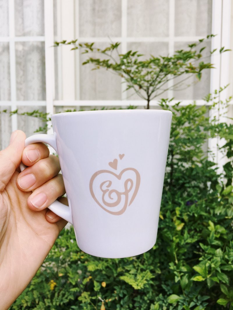 【Homimi】加购 插画马克杯 定制化 - 咖啡杯/马克杯 - 陶 白色