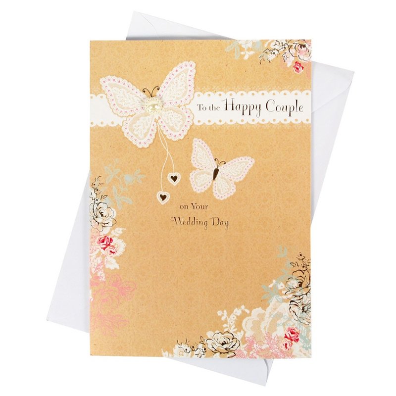 每一天都过得幸福快乐【Hallmark-卡片 结婚贺喜】 - 卡片/明信片 - 纸 橘色