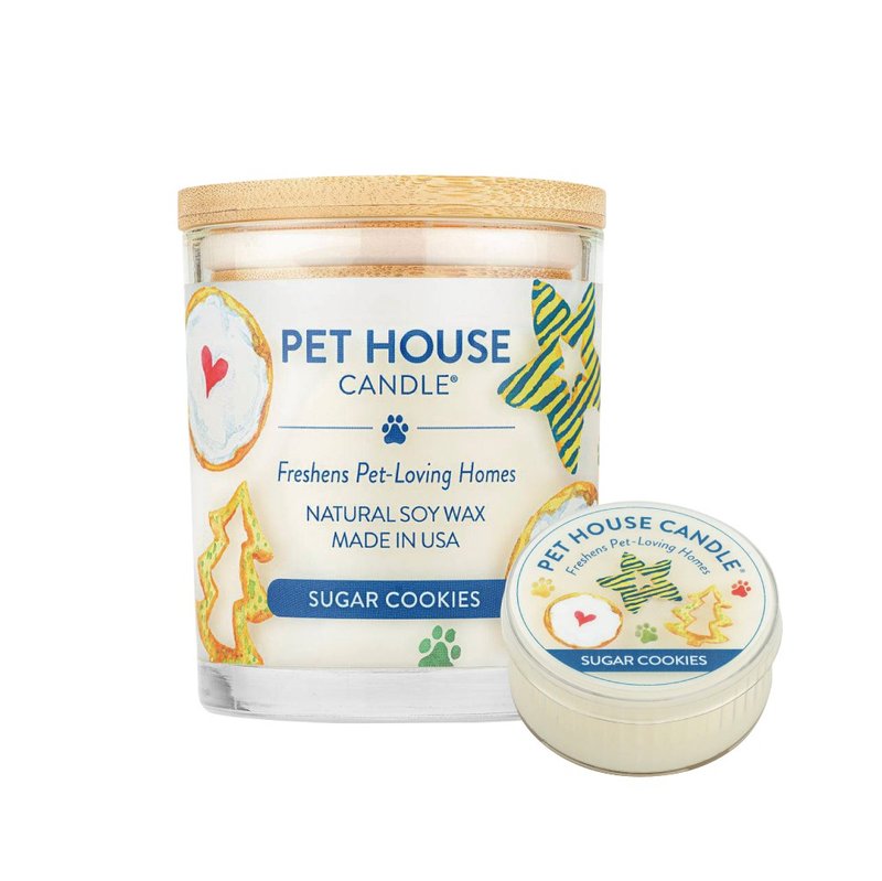 【美国PET HOUSE】室内除臭宠物香氛蜡烛-香甜曲奇 - 蜡烛/烛台 - 玻璃 