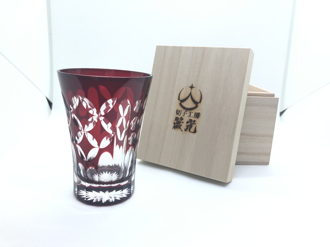 Maru and Cloisonne tumbler - 玻璃杯 - 玻璃 红色