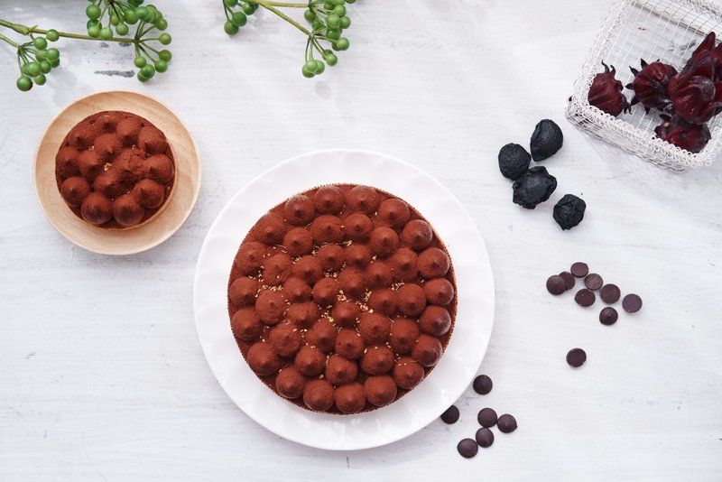 【一滴滴】浓情-乌梅巧克力塔 (6寸) - 蛋糕/甜点 - 新鲜食材 咖啡色