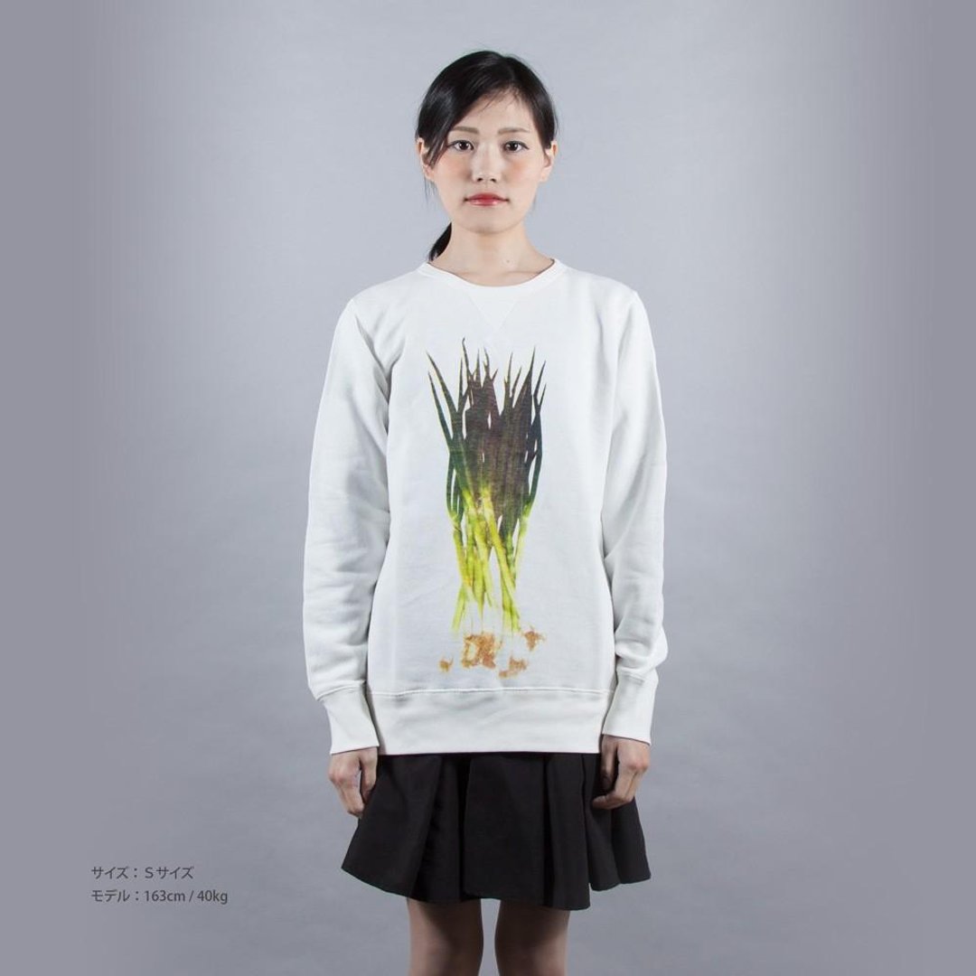 Vegetables and green onions Unisex sweatshirts Unisex XS ~ XL size Tcollector - 女装上衣 - 棉 白色