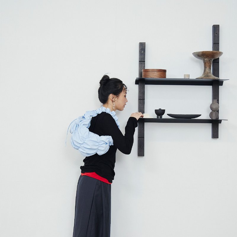 NETTA 褶光花朵包 |肩背包 手提包 斜跨包 - 侧背包/斜挎包 - 尼龙 多色