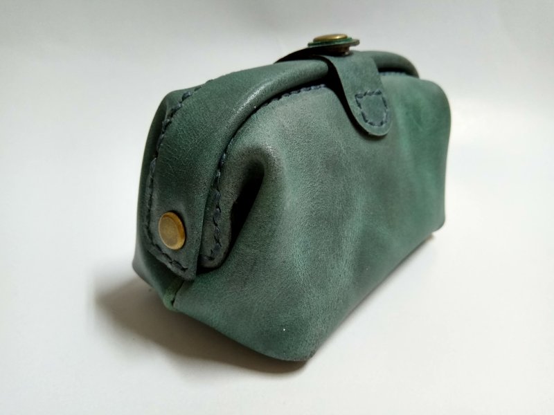 渲染绿迷你口金零钱包 - 零钱包 - 真皮 绿色