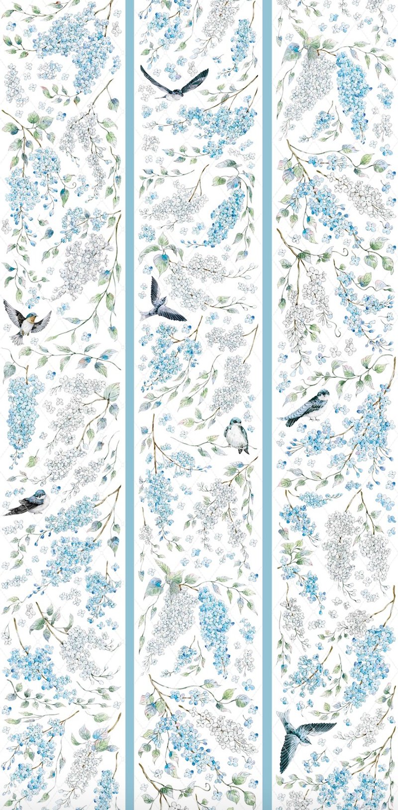 沁蓝丁香 PET 纸胶带 贝壳光 5米卷 - 纸胶带 - 其他材质 蓝色