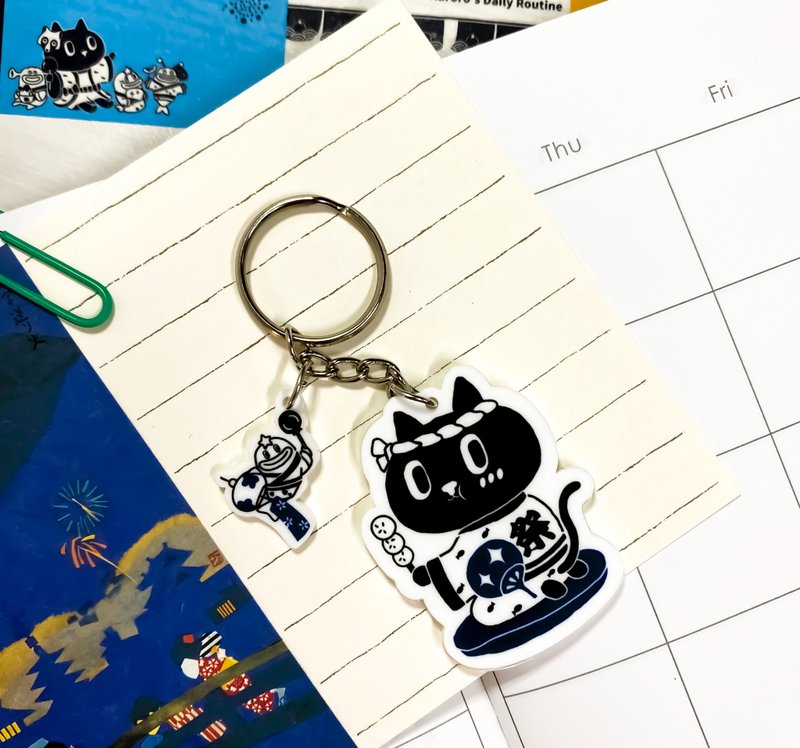 2023文博会 | Kuroro 夏日祭典钥匙圈-团子款 - 钥匙链/钥匙包 - 压克力 多色