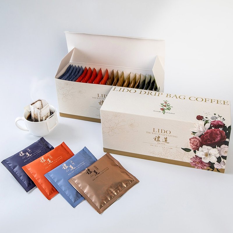礼道 滤挂咖啡礼盒20入盒 - 咖啡 - 新鲜食材 多色