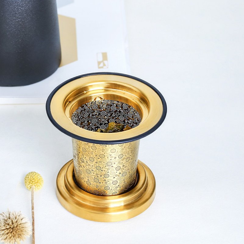 璀璨滤茶器|过滤茶叶|过滤花茶 - 茶具/茶杯 - 不锈钢 金色