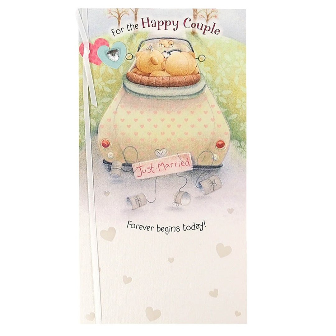 献给这对幸福佳偶【Hallmark-ForeverFriends-卡片 结婚贺喜】 - 卡片/明信片 - 纸 白色