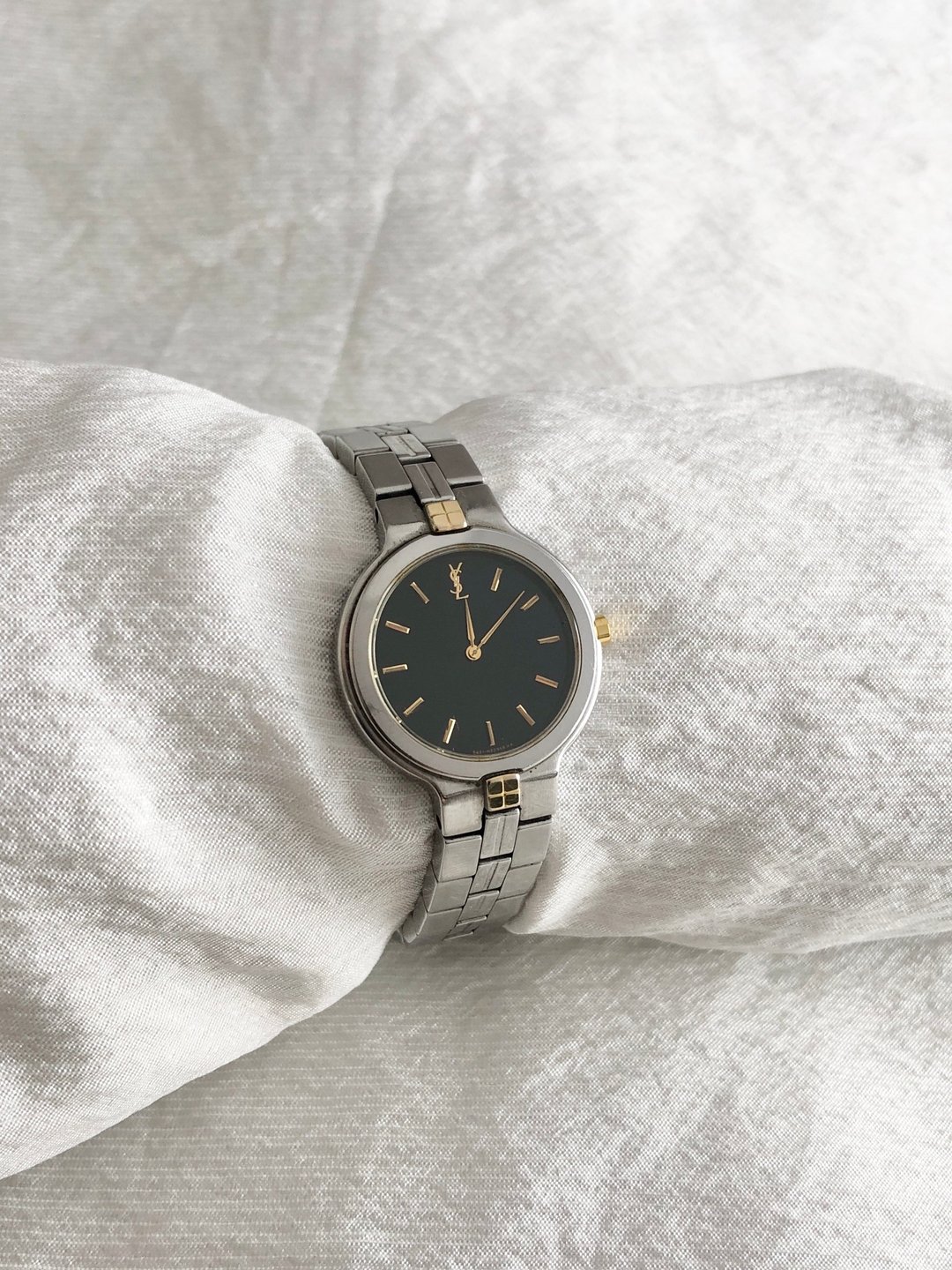 【 日本直送 名牌中古包 】Yves Saint Laurent 手表 银色 YSL 石英表 5421-H13939Y vintage epnx46 - 女表 - 不锈钢 银色