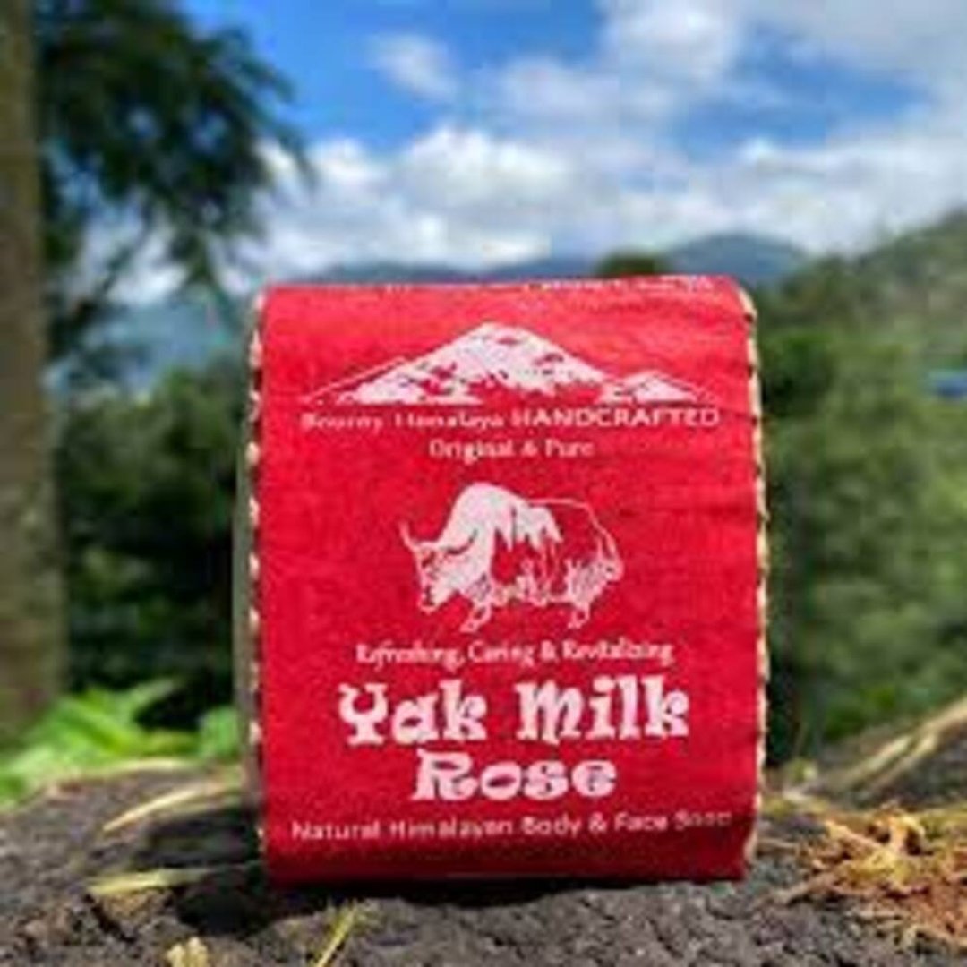 尼泊尔喜马拉雅之宝玫瑰氂牛奶极润护肤养发皂100g - 洗发用品 - 其他材质 红色