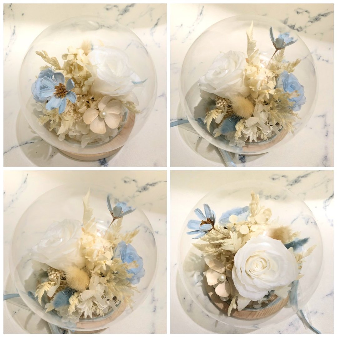 【一人开班】永生花艺课 - 花艺手作课程 - 永生花璃花盅 - 永生花玻璃 - 植栽 - 植物．花 