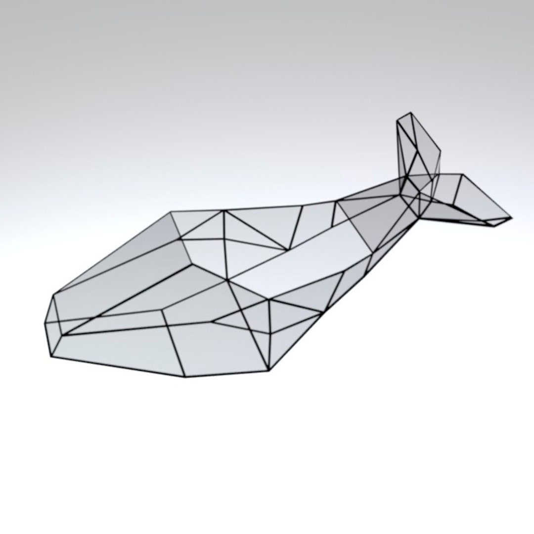 Digital drawing for printing 018  terrarium Leviathan Whale. Printable pattern - 图文模板设计 - 其他材质 