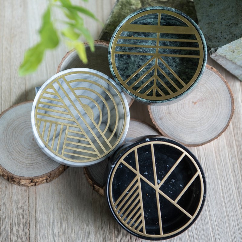 转运来【奇钰家居】大理石饰品收纳盒 / 菸灰缸 - 收纳用品 - 石头 白色
