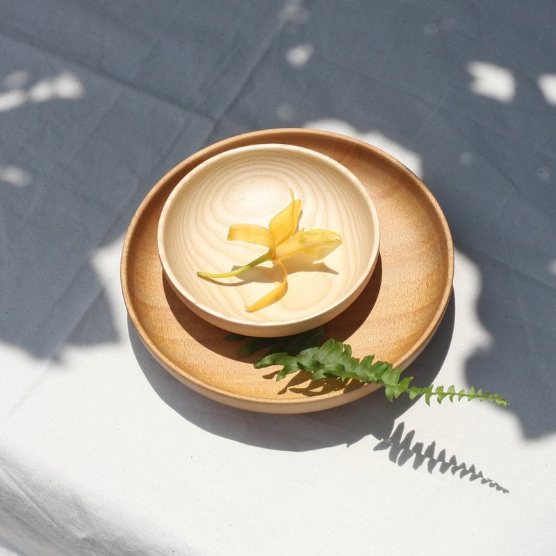 木三盘套装组-12cm/15cm/18cm - 盘子/餐盘/盘架 - 木头 咖啡色
