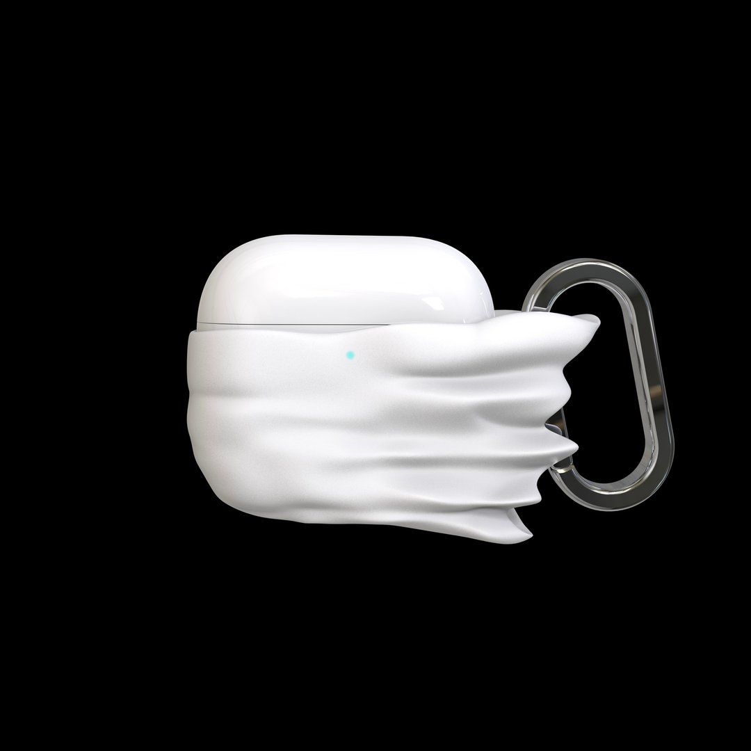 漂浮苹果四代耳机壳 Floating AirPods 4 Case - 耳机收纳 - 其他材质 白色