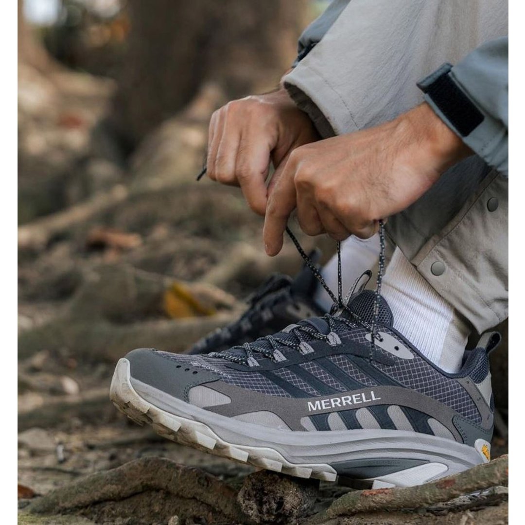 MERRELL MOAB SPEED 2 GORE-TEX防水登山健行鞋 男鞋-灰 - 男款运动鞋/球鞋 - 防水材质 