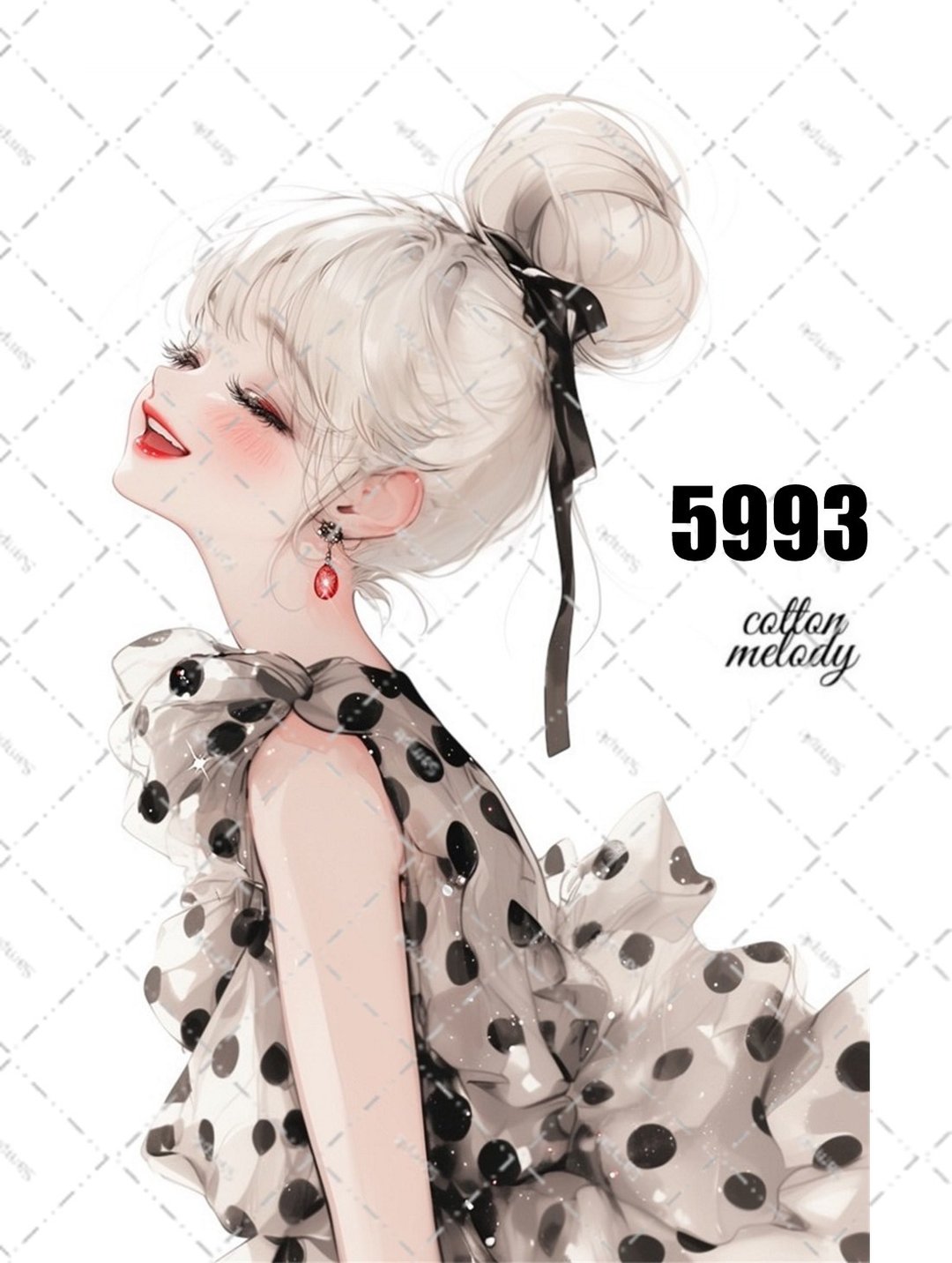 original sticker no.5993 人物贴纸 原创贴纸 人物贴纸 女孩贴纸 原创人物贴纸 - 贴纸 - 纸 