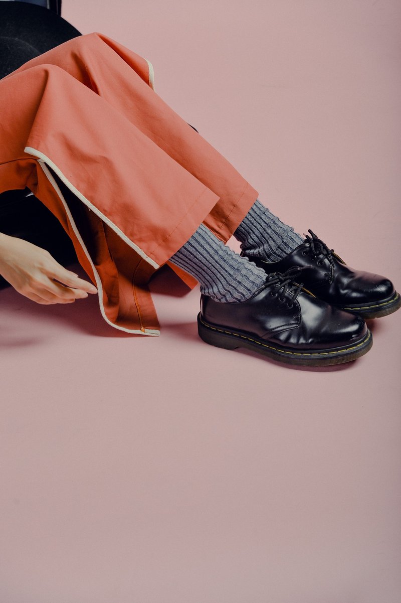 Bell leg pant (Peach) - 女装长裤 - 棉．麻 粉红色