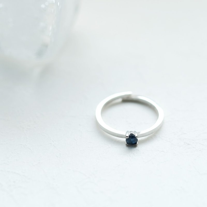 天然蓝宝石 单颗 自由尺寸 戒指 925银 - 戒指 - 其他金属 蓝色