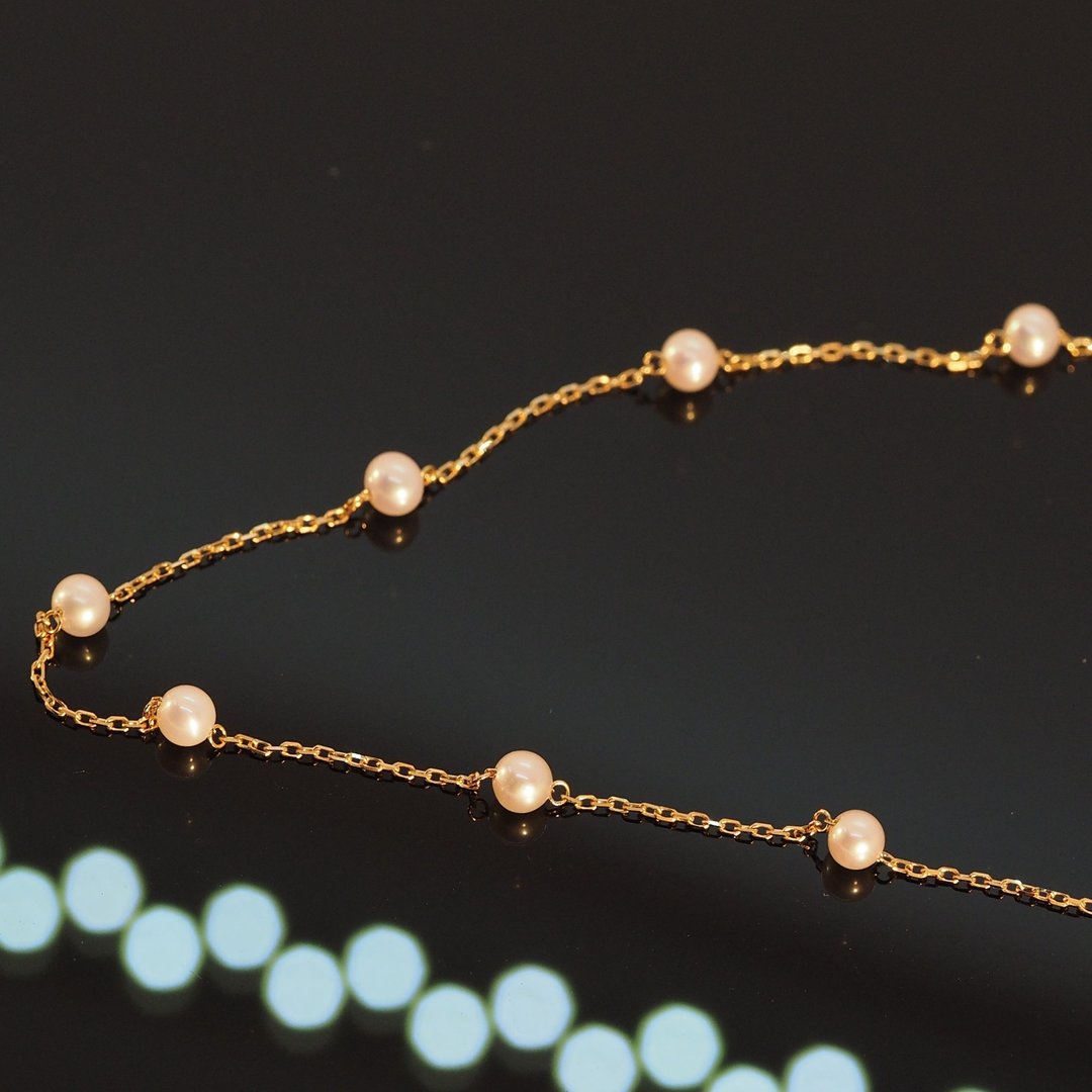 18K金Akyoa珍珠项链 The Akoya Pearl Necklace - 项链 - 贵金属 