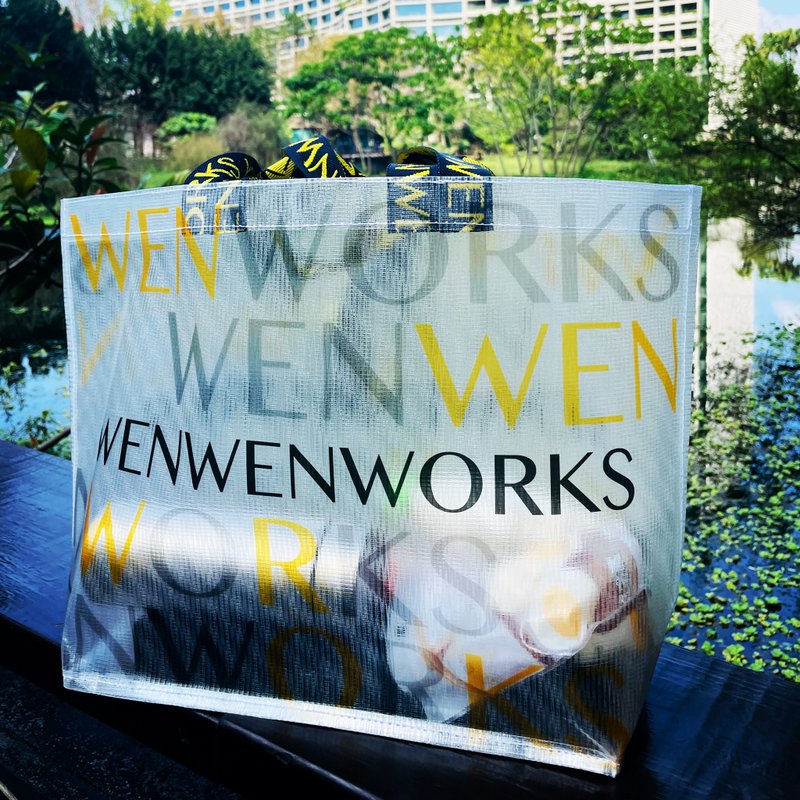 WENWENWORKS【透视感时尚】设计师款托特包 l 超轻量 防水 l - 手提包/手提袋 - 防水材质 透明