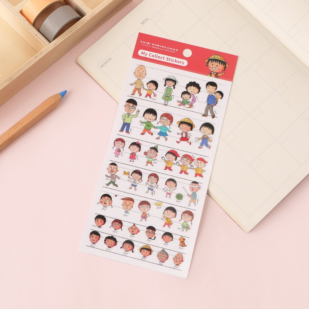 My Collect Stickers樱桃小丸子装饰贴纸 - 樱桃小丸子 透明贴纸 - 贴纸 - 纸 多色