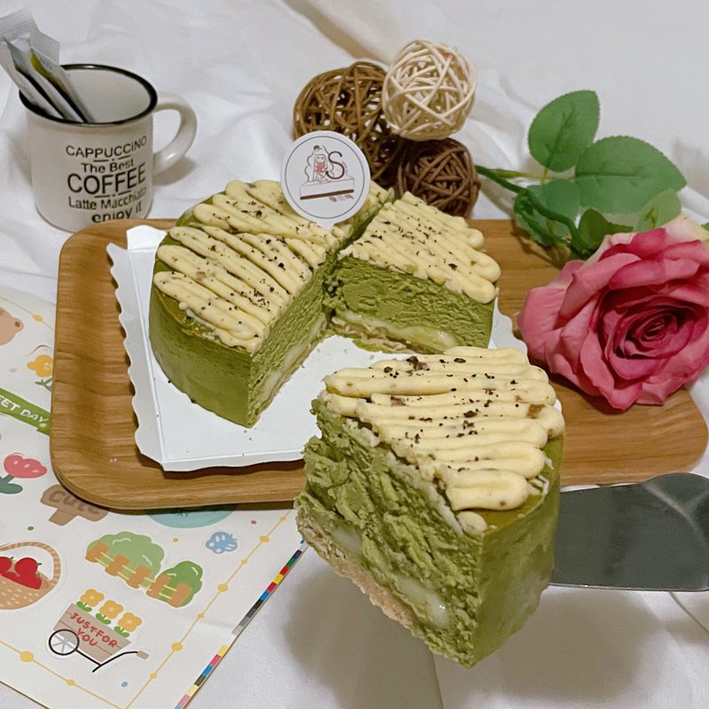 学而时shareus-抹茶白玉起司蛋糕 重奶酪 - 蛋糕/甜点 - 新鲜食材 绿色