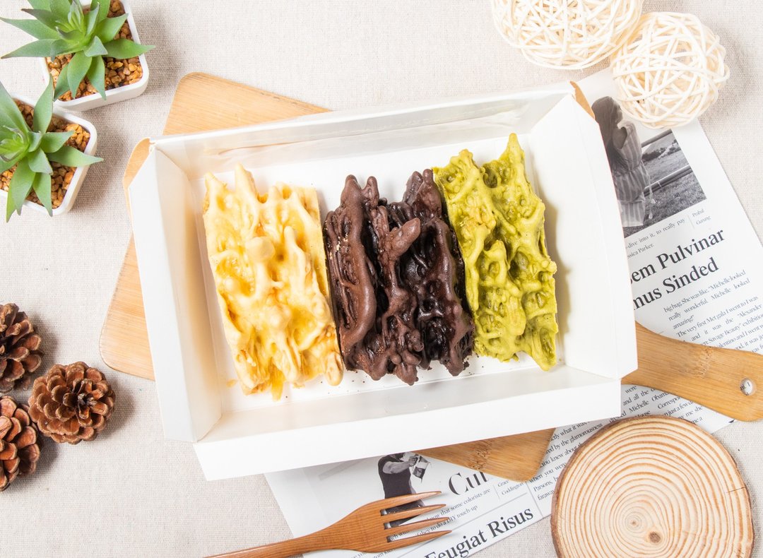 3种口味饼干盒 (大的) / 3 flavor mixed cookie box (large) - 蛋糕/甜点 - 新鲜食材 黄色