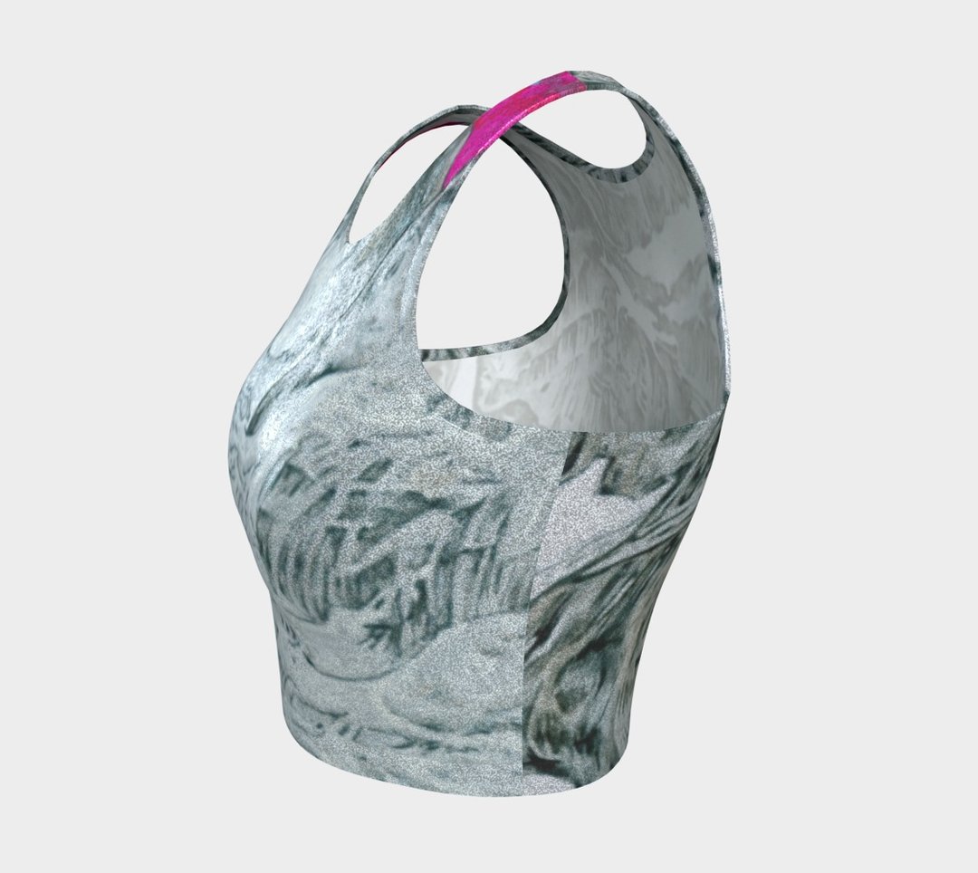 Base Torres del Paine Tank Top 山转背心 Glitter 亮片吸湿排汗 - 女装运动衣 - 聚酯纤维 银色