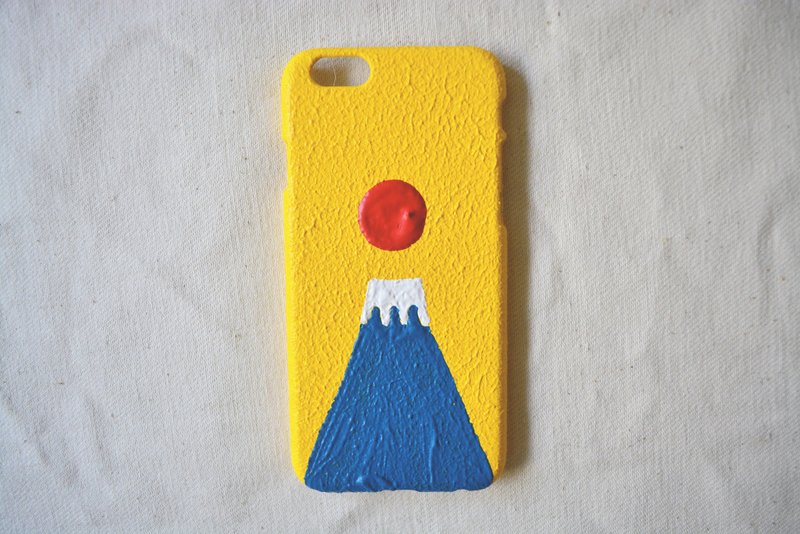 【手机壳上的我发誓只有一个】能量(可换色）富士山 - 手机壳/手机套 - 压克力 黄色