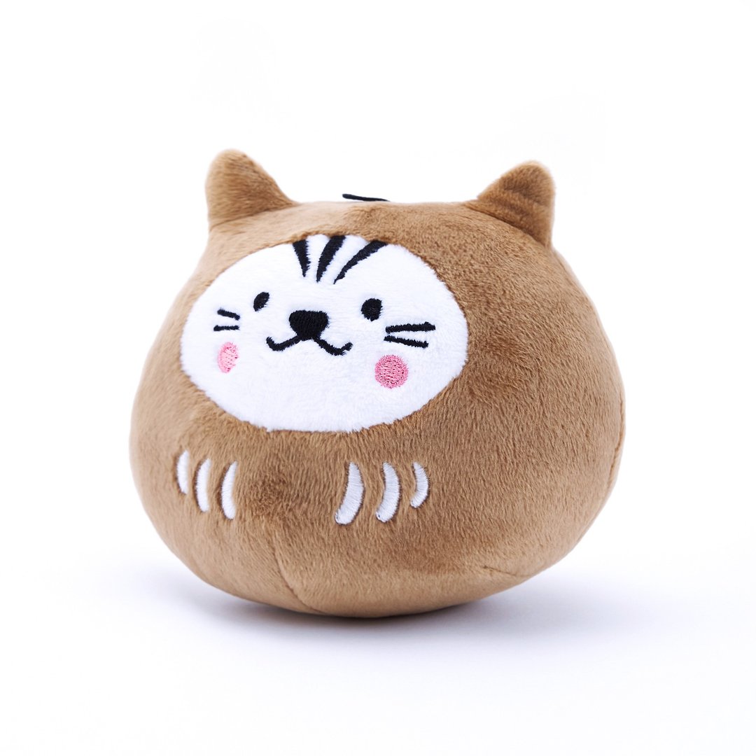 祈福达摩猫草球－限定金　HitoCat 吉豆猫 - 玩具 - 棉 金色